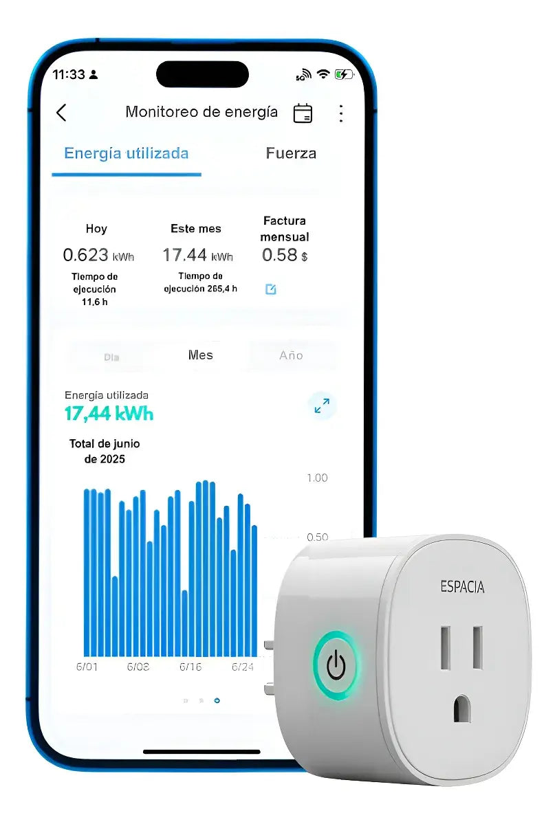 Tomacorriente Inteligente Wifi Con Medidor De Energía