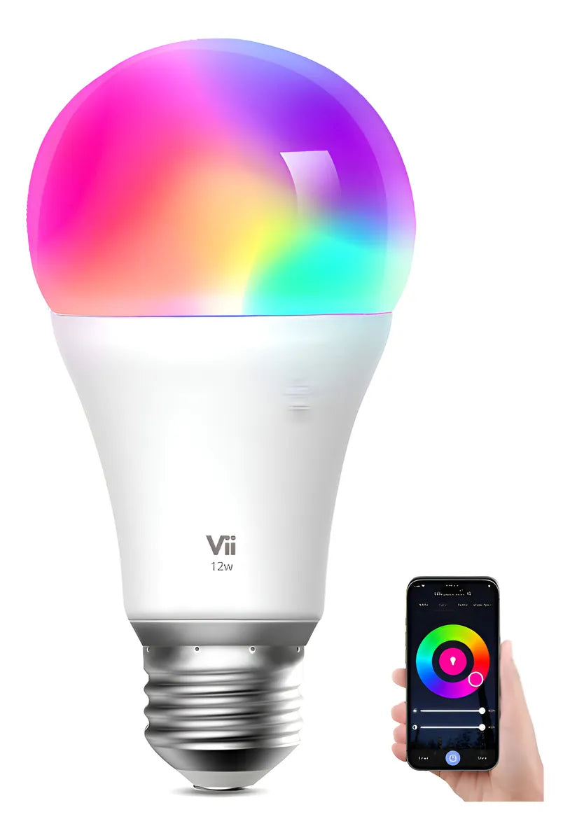 Bombillo Wifi Inteligente Rgb Led Google Home Siri Alexa 15w multicolor/rgb